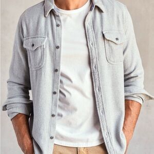 NYT MEN’S GRAY OUTERKNOWN BLANKET SHIRT